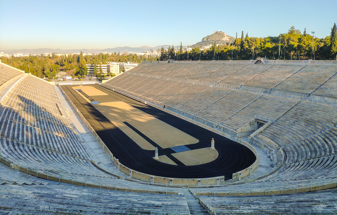 Athens in Winter | Morning jog at the Panathenaic Stadium